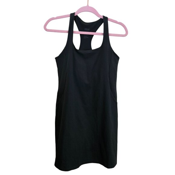 Girlfriend Collective Paloma Racerback Workout Dress Shorts Earth Green Size L - Picture 2 of 10